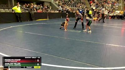 55 lbs Round 2 - Madelyn Stamp, The Best Wrestler vs Harlow Miller, Team Central Wrestling