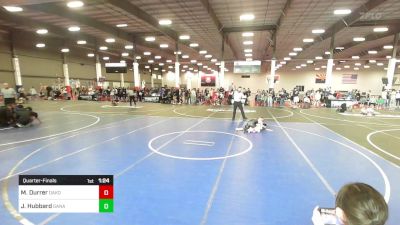 90 lbs Quarterfinal - Maximus Durrer, Oakdale WC vs Jason Hubbard, Ganado WC