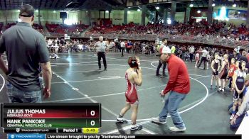 65 lbs Quarterfinal - Hank Pankoke, Cenntinal Wrestling Club vs Julius Thomas, Nebraska Boyz