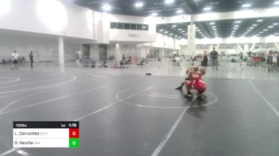 130 lbs Round Of 16 - Logan Cervantes, Scotsmen WC vs Dillenger Neville, San Clemente