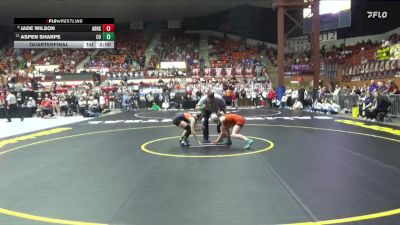 105 lbs Quarterfinal - Jade Wilson, Abilene HS vs Aspen Sharpe, Colby HS
