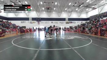 Boys 217 lbs Cons. Round 3 - Cooper Staup, West Valley Boys vs Carter Mallinger, Pleasant Valley Boys