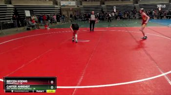 115 lbs Champ. Round 1 - Carter Ahrendt, UNC (United North Central) vs Brycen Koenig, Stewartville