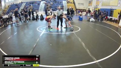 120 lbs Round 7 (8 Team) - Bradley Patterson, The Outsiders vs Trenton Lewis, Riverview WC