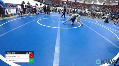 61 lbs Round Of 16 - Sam Saunders, TWolves Youth Wrestling vs Nathan Norris, Standfast