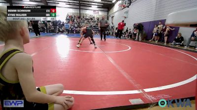 52 lbs Rr Rnd 3 - Remmi Schwahn, Chandler Takedown Club vs Kyng Walker, HURRICANE WRESTLING ACADEMY