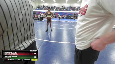 165 lbs Cons. Round 2 - Joseph Babin, Sandpoint vs Champ Bailey, West Valley (Spokane)