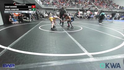 90 lbs Quarterfinal - Chief Bourne, Mojo Grappling Academy vs Bronc Sumpter, Vian Wrestling Club