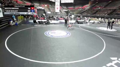62 lbs Cons. Semis - Nixxyn Simpson, Tracy Wrestling Club vs Jolie Schlaht, Monster Garage Wrestling