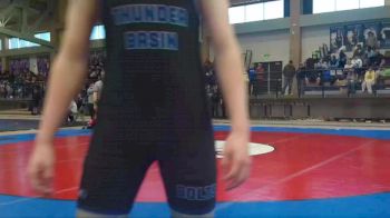 150 lbs Quarterfinal - Wyatt Sellnow, Cheyenne East vs Beck Swecker, Thunder Basin High School