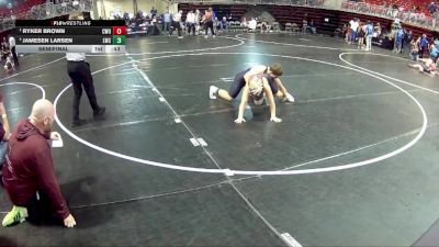140 lbs Semifinal - Ryker Brown, CWO vs Jamesen Larsen, Louisville Wrestling Club