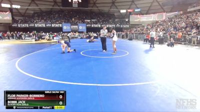 Girls 3A/4A 140 Semifinal - Flor Parker-Borrero, Graham-Kapowsin (Girls) vs Bobbi Jack, Glacier Peak (Girls)