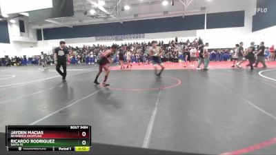 126 lbs Cons. Round 4 - Jayden Macias, Reverence Grappling vs Ricardo Rodriguez, Santa Fe