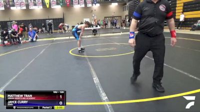 126 lbs Semifinal - Matthew Tran, Ubasa Wrestling Academy vs Jayce Curry, Iowa