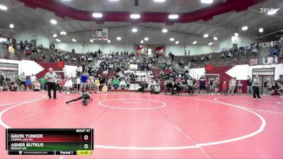 51-56 lbs Cons. Round 1 - Gavin Yunker, Carmel USA WC vs Asher Butkus, Region WA