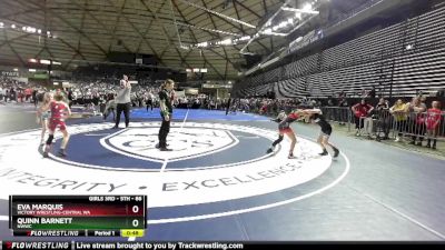 86 lbs Semifinal - Eva Marquis, Victory Wrestling-Central WA vs Quinn Barnett, NWWC