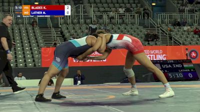 68 kg Quarterfinal - Kennedy Blades, USA vs Mansi Lather, IND