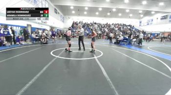 115 lbs Champ. Round 2 - Janelle Valencia, Woodlake vs Valeria Bravo, Santiago/GG