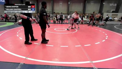 285 lbs Quarterfinal - Kevin Steptoe, South Effingham Mustang Wrestling Club vs William Chappell, Rockmart Takedown Club