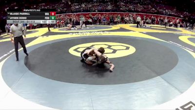 D1-113 lbs Champ. Round 1 - Ayden Dodd, Perrysburg vs Blaise Parrill, Wor. Kilbourne