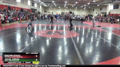 45 lbs Round 2 - Evalynn Schulz, Reedsville Youth Wrestling vs Sophia Jordan, Simley Wrestling Club