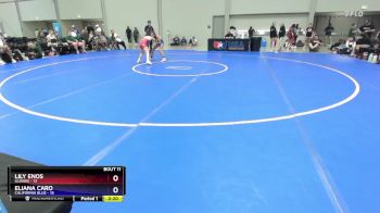 95 lbs Placement Matches (8 Team) - Lily Enos, Illinois vs Eliana Caro, California Blue