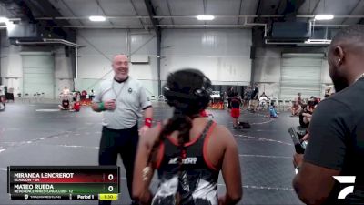 135 lbs Round 5 (6 Team) - Miranda Lencrerot, Glasgow vs Mateo Rueda, Reverence Wrestling Club