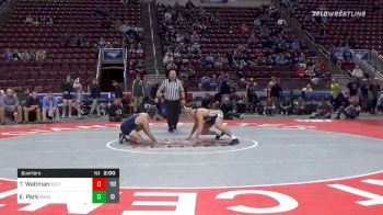 182 lbs Quarterfinal - Tyler Waltman, Southern Columbia Area Hs vs Elliot Park, Brookville Area Hs