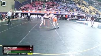 133 lbs Semis & 3rd Wb (16 Team) - Zachary Weiler, Wisconsin-La Crosse vs Joe Pins, Wartburg