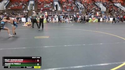 106 lbs Round 1 - Riley Kongkaeow, Askren Wrestling Academy vs Madisyn Mikels, Portage