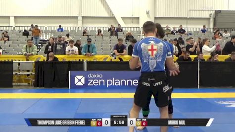 Mirko Mul vs Thompson Luke Gribbin Feegel 2025 World IBJJF Jiu-Jitsu No-Gi Championship