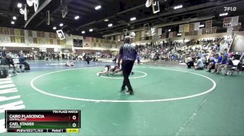 126 lbs 7th Place Match - Cairo Plascencia, Central East vs Cael Staggs, McQueen