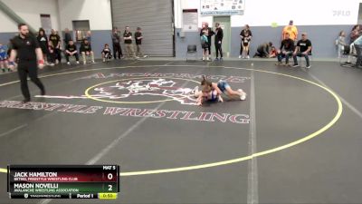 63 lbs Champ. Round 1 - Mason Novelli, Avalanche Wrestling Association vs Jack Hamilton, Bethel Freestyle Wrestling Club