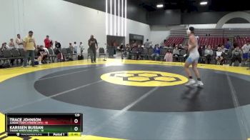 129 lbs Round 1 (8 Team) - Karssen Bussan, Thorn Wrestling (MN) vs Trace Johnson, Junior Terps Xtreme (MY)