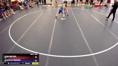 126 lbs Quarterfinal - Liam Neitzel, WI vs Maximus Riggins, IA