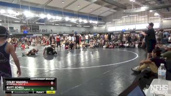 65 lbs Semis & 1st Wb (8 Team) - Colby Waddell, NC National Team vs Ryitt Schell, The Untouchables Purple