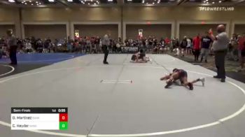 65 lbs Semifinal - Daniel Martinez, Sunkist Kids/Monster Garage vs Caleb Heyder, Sanderson Wr Ac