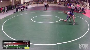 106 lbs Cons. Round 1 - Alexandra Lopez, The Meadows School vs Dillon Wooldridge, White Pine