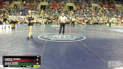 124 lbs Cons. Round 3 - Jazmyn Ybarra, Carrington vs Acaila Olson, Hettinger/Scranton