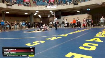 120 lbs Cons. Round 3 - Rylan Moore, Unattached vs Cole Forsyth, Unattached