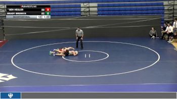 165 lbs Quarterfinal - Brady Brewick, Wisconsin Eu Claire vs Ben Hegler, Ohio Northern University