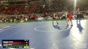 3A 220 lbs Semifinal - Quinn Hood, Fruitland vs Brodie White, Homedale