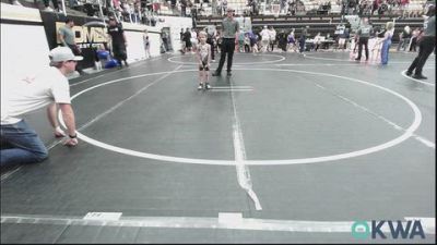 37 lbs 3rd Place - Sean Rodriguez, Chickasha Youth Wrestling vs Kyson Lovelace, Weatherford Youth Wrestling