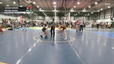 90 lbs Round 1 (6 Team) - Mitchell Martin, SLY FOX WRESTLING CLUB vs Addison Ranking, GRIZZLY WRESTLING CLUB