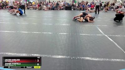 132 lbs Round 1 (4 Team) - Jacob Harless, Mat Monkeys vs Zavier Portela, Dark Knights