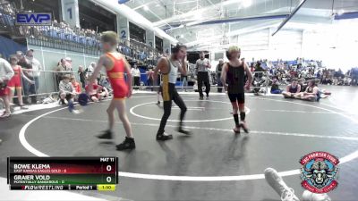 52 lbs Round 3 (4 Team) - Bowe Klema, East Kansas Eagles Gold vs Graier Vold, Potentially Dangerous