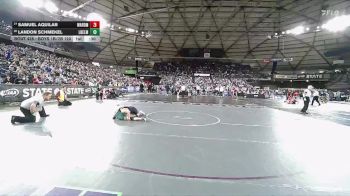 Boys 1B/2B 120 Cons. Round 2 - Samuel Aquilar, Warden vs Landon Schmekel, Liberty Bell