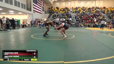 165 lbs Quarterfinal - Greyson Siders, DALTON vs Jonathan Sims, BRUSH