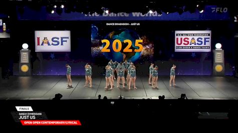 Dance Dymension - JUST US [2025 Open Open Contemporary/Lyrical Finals] 2025 The Dance Worlds