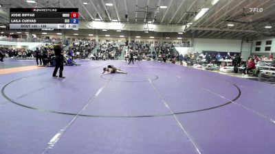 138 lbs Champ. Round 1 - Laila Cuevas, Southeast CC vs Josie Biffar, Morningside